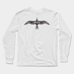 Kure Beach, NC Summertime Vacationing Bird Flight Long Sleeve T-Shirt